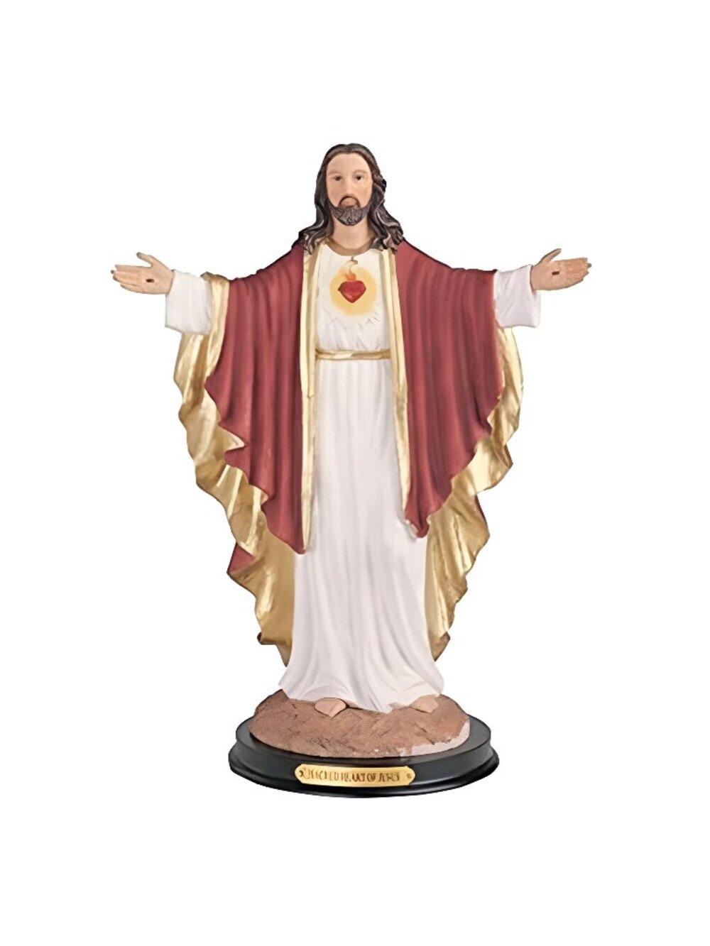 Sacred Heart of Jesus Holy Figurine Religious Decor, 12"